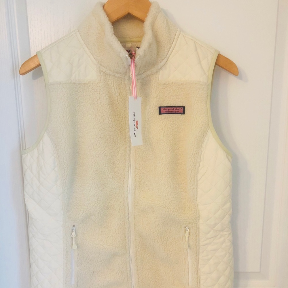 Vineyard Vines Sherpa Fleece Vest SMALL NWT